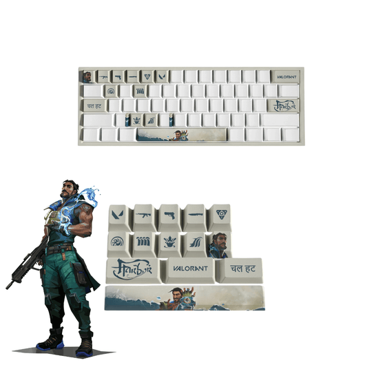 Valorant HARBOR PBT Keycaps Set |14 Keys, OEM Profile, Dye Sub Design