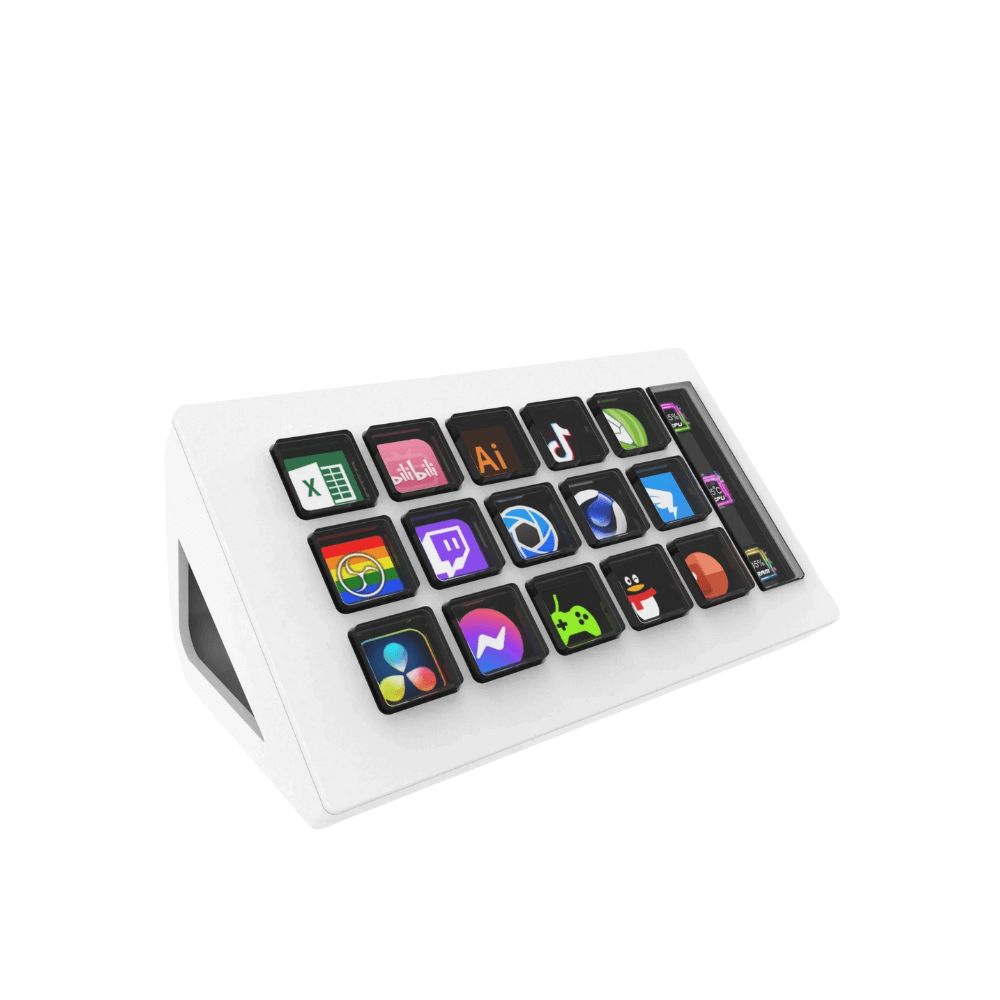 StreamDeck 15-Key Controller | LCD Buttons for Win/Mac