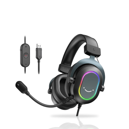 Fifine Dynamic RGB Gaming Headset |7.1 Surround, Over-Ear, 3 EQ Modes