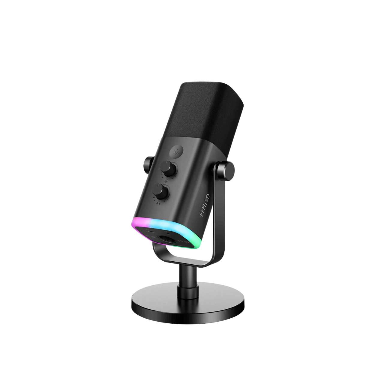 FIFINE AM8 Pro | Dynamic Gaming Mic USB/XLR, RGB & Noise Reduction