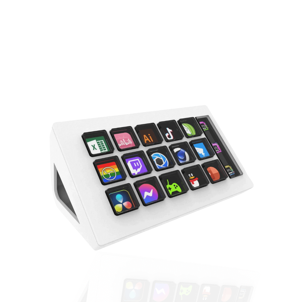 StreamDeck 15-Key Controller | LCD Buttons for Win/Mac