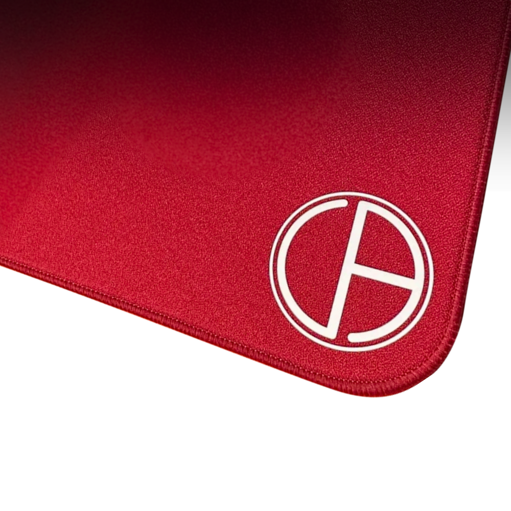 Ultraglide Ultraerialace UA Gaming Mouse Pad | Large, Rough Texture, Red for e-sports & FPS