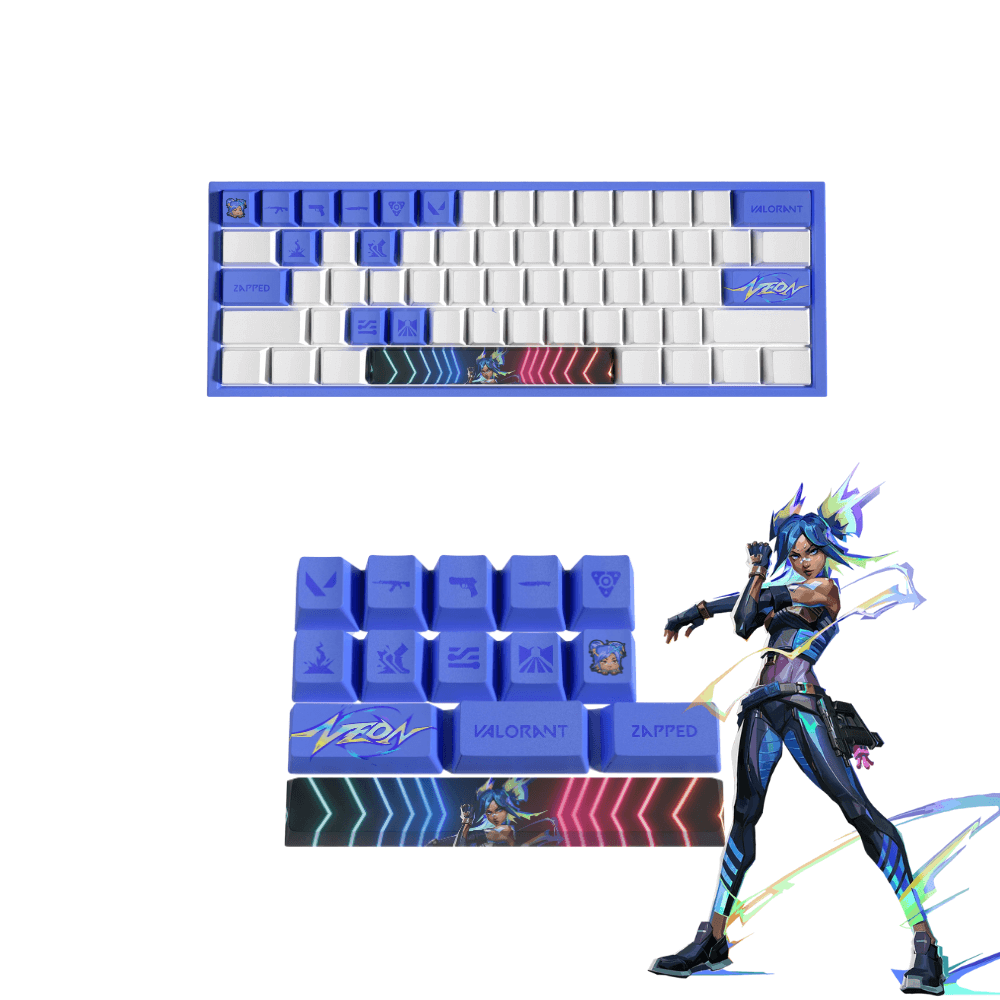 Valorant PBT Keycaps Set |14 Keys, OEM Profile, Dye Sub Design