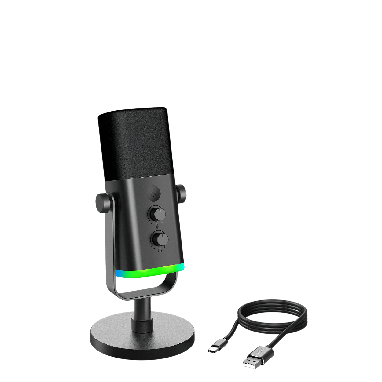 FIFINE AM8 Pro | Dynamic Gaming Mic USB/XLR, RGB & Noise Reduction