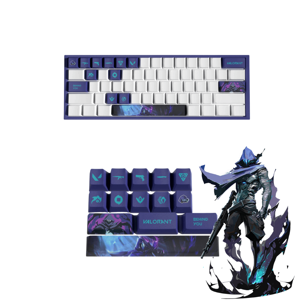 Valorant PBT Keycaps Set |14 Keys, OEM Profile, Dye Sub Design