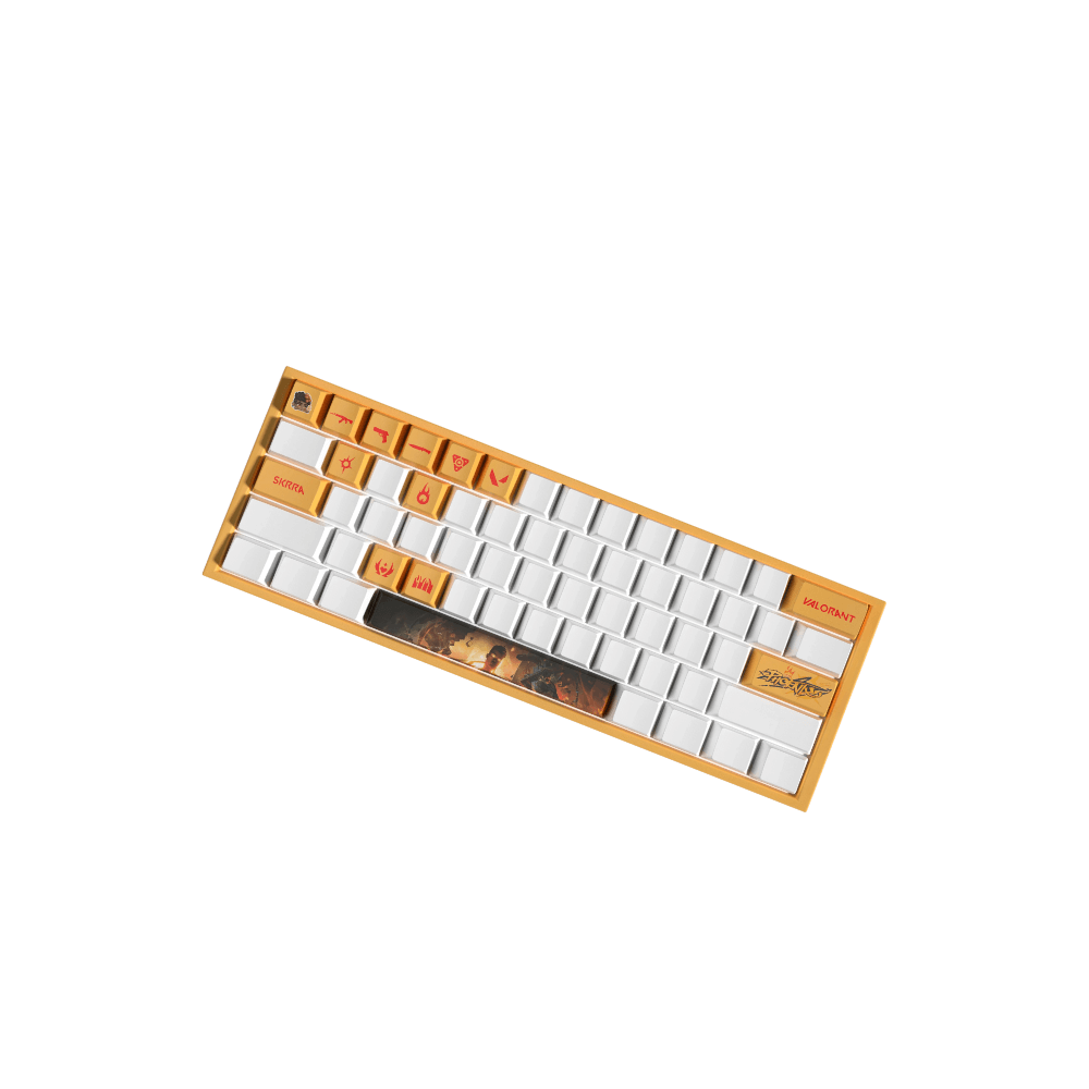 Valorant PHOENIX PBT Keycaps Set |14 Keys, OEM Profile, Dye Sub Design