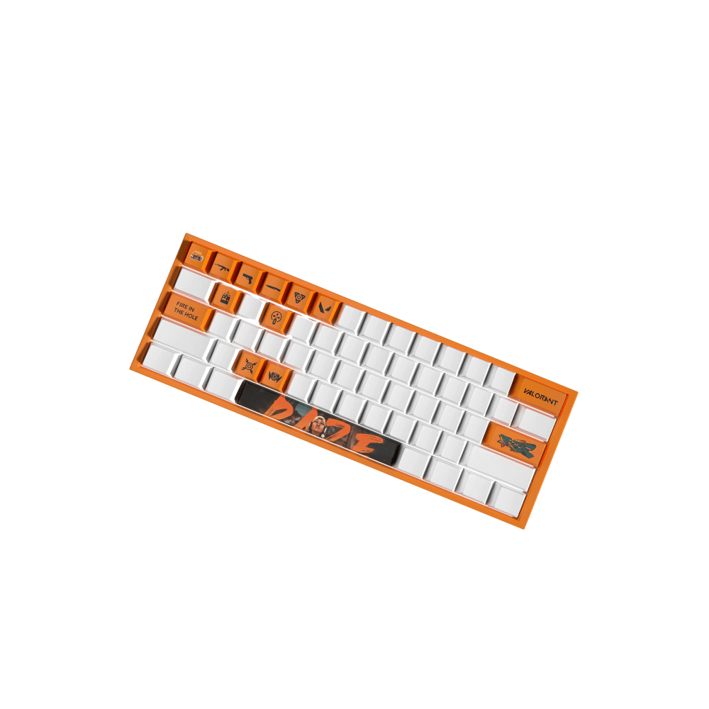 Valorant RAZE PBT Keycaps Set |14 Keys, OEM Profile, Dye Sub Design