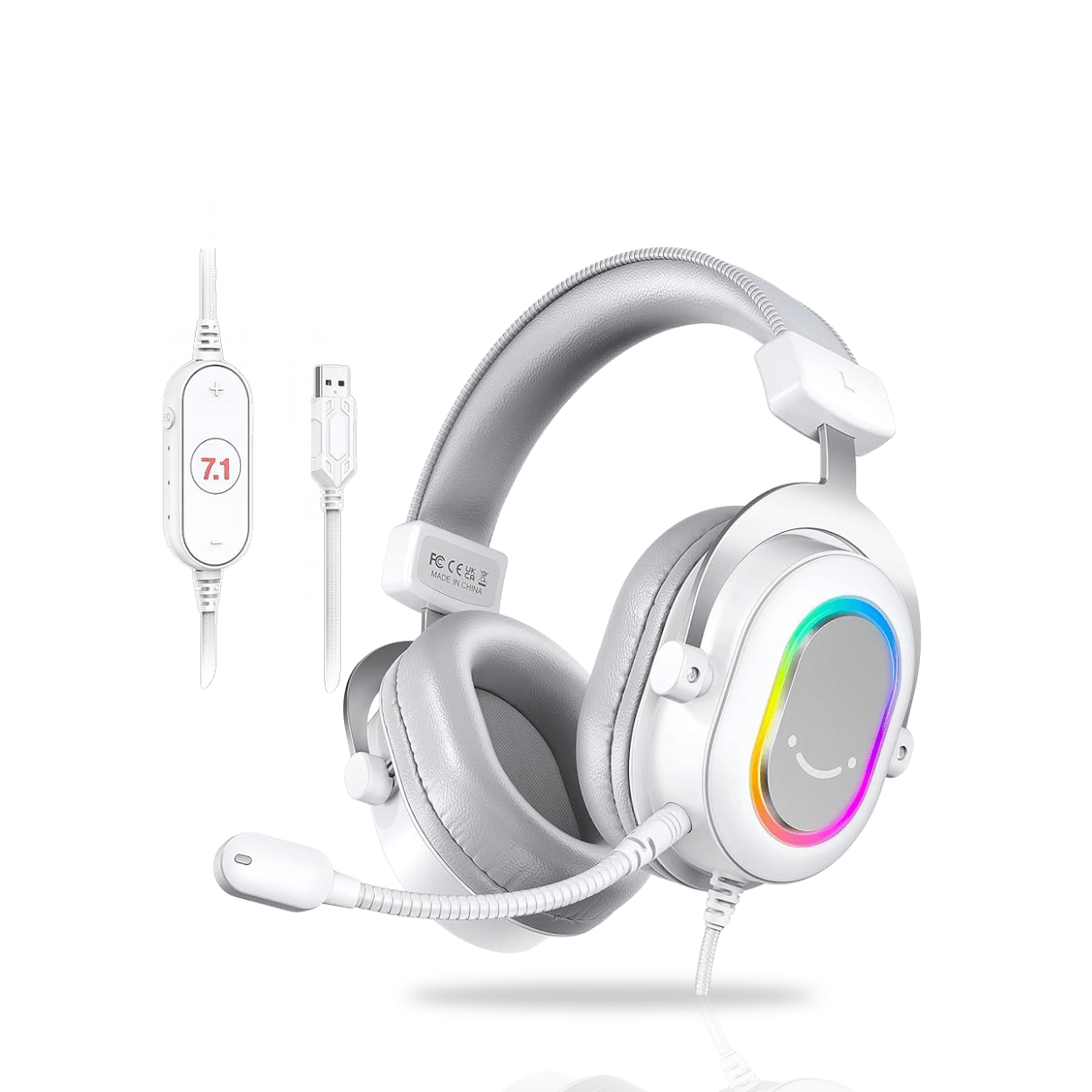 Fifine Dynamic RGB Gaming Headset |7.1 Surround, Over-Ear, 3 EQ Modes