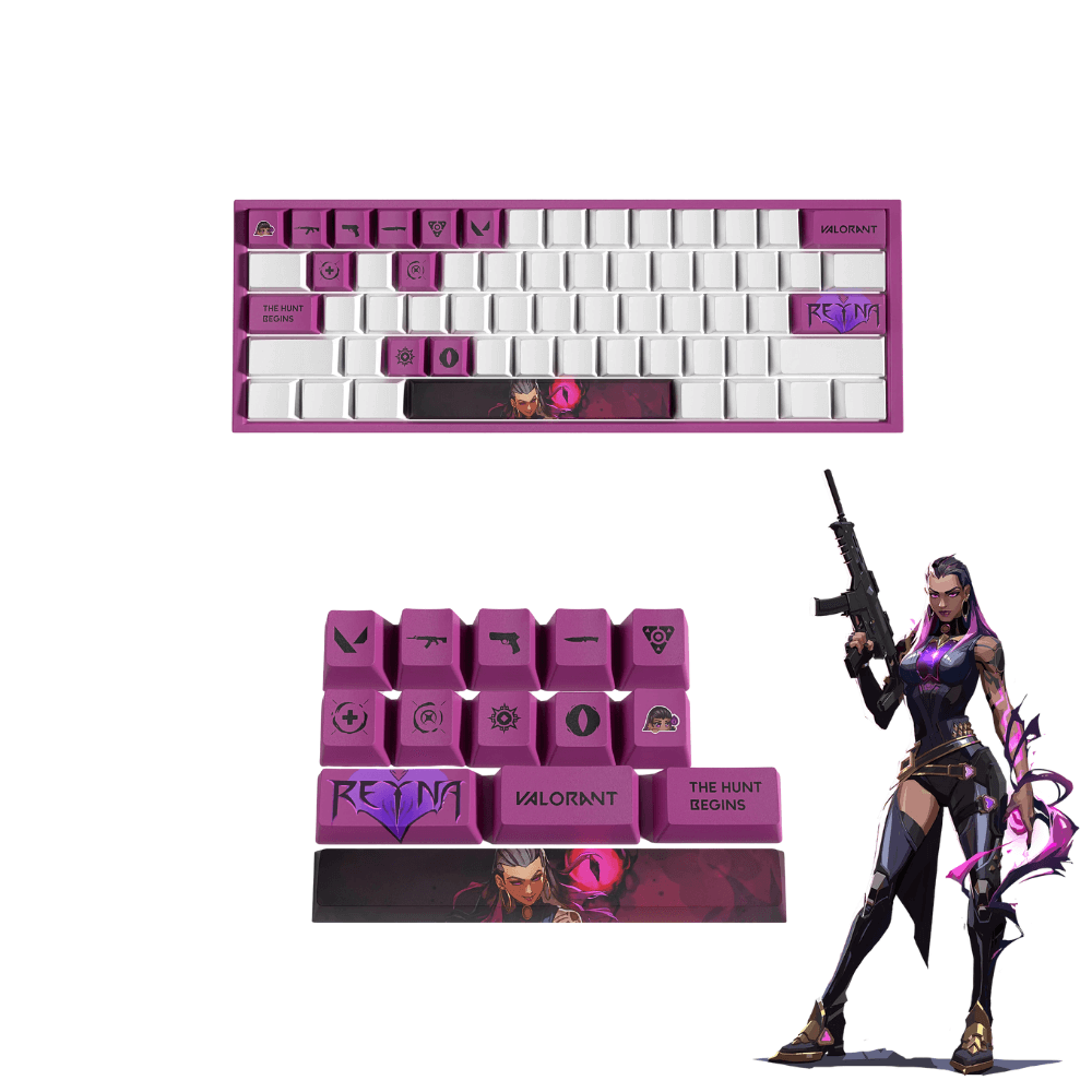 Valorant PBT Keycaps Set |14 Keys, OEM Profile, Dye Sub Design