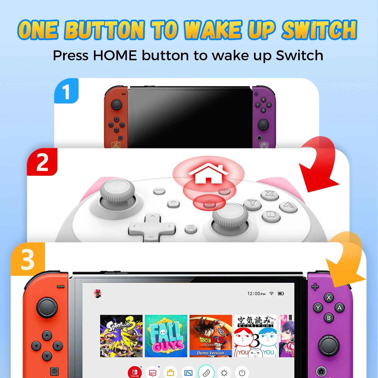 Kitten Wireless Gamepad Nintendo Switch/Switch Lite/Switch OLED