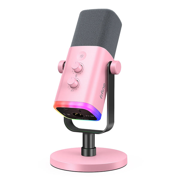 40953071894610|40953072058450, XLRMic, WhiteColor, VoiceRecording, USBMic, RGBLight, MuteFunction, MusicProduction, MicStand, microphone, HomeStudio, HighQuality, headset, HeadphoneJack, GreatValue, GameStreaming, Gamer, GameBroadcasting, FIFINE, DynamicMic, Cardioid, AudioInterface, AM8W, FIFINE AM8W XLR/USB Dynamic Microphone