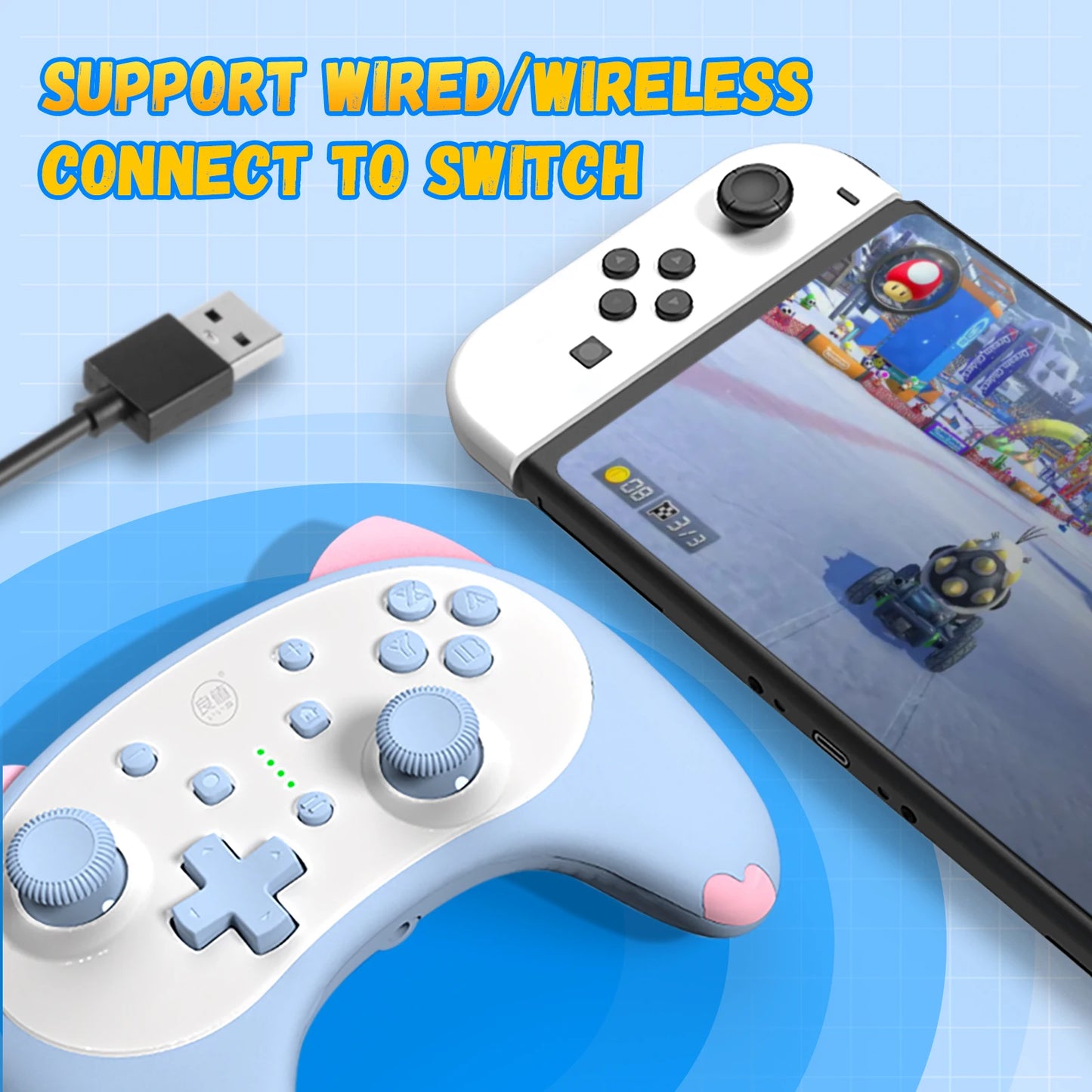 Kitten Wireless Gamepad Nintendo Switch/Switch Lite/Switch OLED